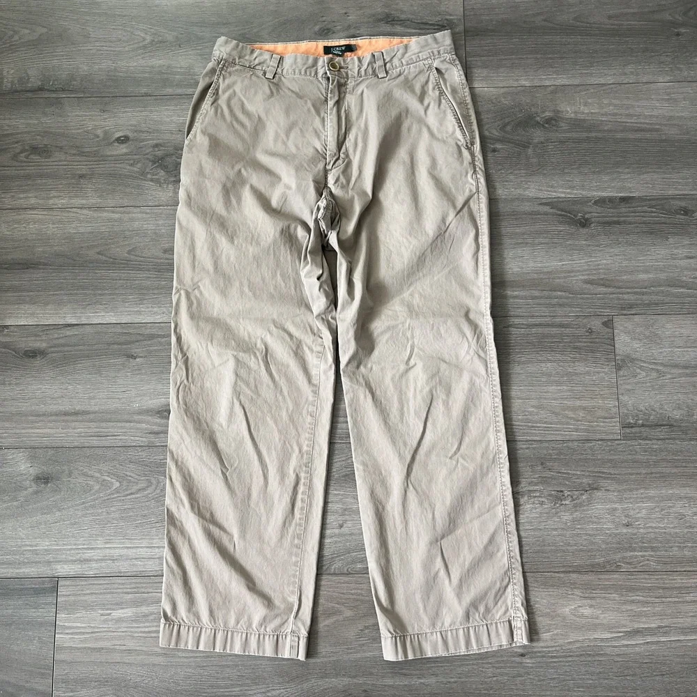 J CREW Chino Pants Mens 32x30 Khaki Beige